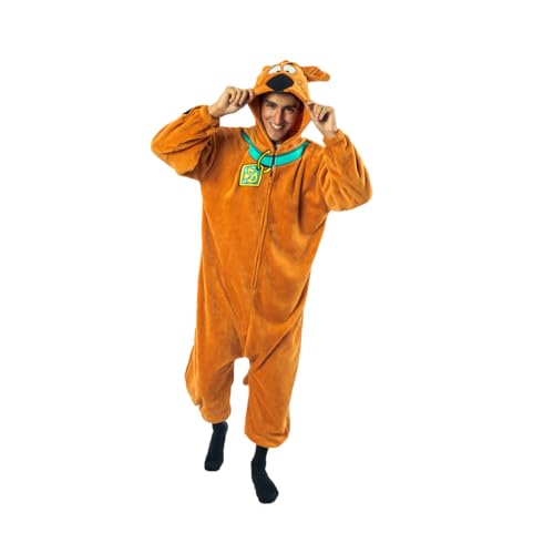 Bioworld Scooby Doo Jungen Kigurumi mit Kapuze, Sco Novelty Brown, Large von Bioworld