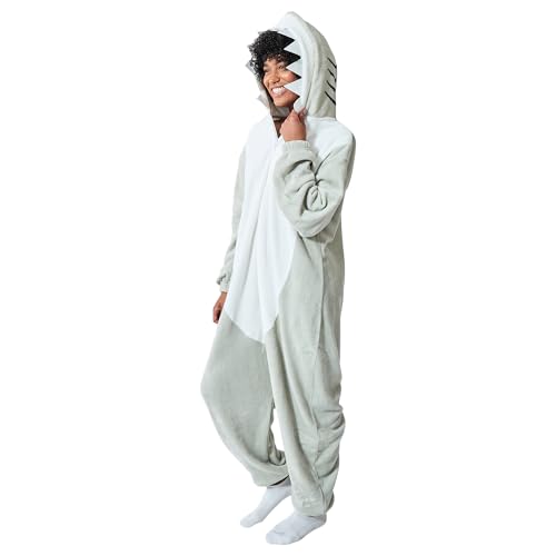 Bioworld Shark Herren Kigurumi mit Kapuze, Shark Grau, XX-Large von Bioworld