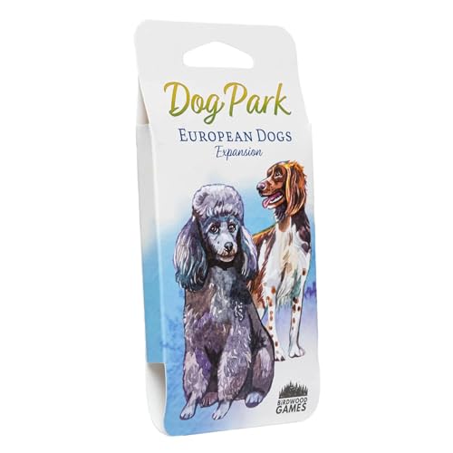 BIRDWOOD GAMES Dog Park Strategie Brettspiel Europäische Hunde Erweiterung, Fügt Neue Charaktere Mit 29 neuen Karten hinzu, Familienbrettspiel von BIRDWOOD GAMES