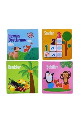 Union Spielzeug Baby Mein Baby Erstes Buch Set Rascheltuch Buch 4 Sorten LH0812-02 von Birlik