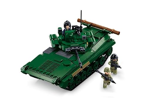 BirnePower Klemmbausteine Spielbausteine Spielset Militär Army Soldaten Bausatz Spielfigur 738 Teile Panzer Sowjetisches Infanterie-Kampffahrzeug BMP 3in1 Bausteine Spielzeug G198833 von BirnePower