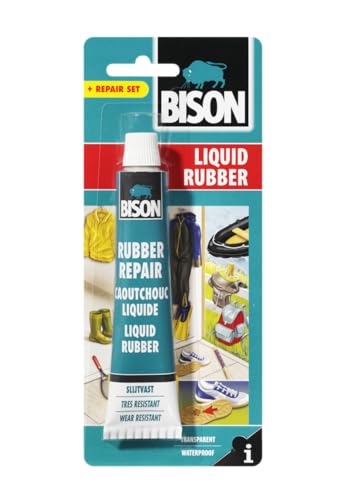 Bison Flüssiggummi-Reparatur-, Schutz- und Imprägnierpaste, 50 ml, transparent von Bison