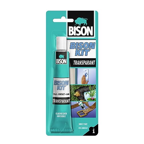 Bison Kit® Transparent Tube 50ml transparent super stark kristallklar universal Kontaktkleber von Bison