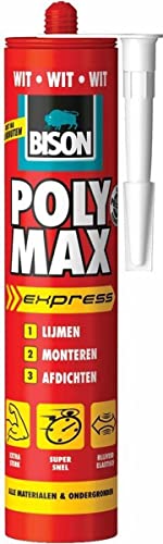 Bison Poly Max Express Klebstoffe (Paste, Quetschflasche, mehrfarbig, weiß, permanent, 5 °C) von Bison