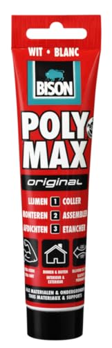 Bison Poly Max Original – Klebstoffe (Paste, Tube, mehrfarbig, Weiß, Permanent, 5 °C) von Bison