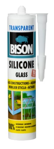 Bison Silikon Glas Transparent Dichtstoff Kartusche 280ml von Bison