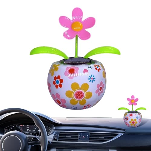 Bitong Auto-Armaturenbrett-Blumen-Ornament – Auto schütteln Ornament – einzigartige Auto-Dekoration tanzende Blume Armaturenbrett Display von Bitong