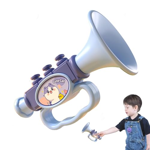 Trompete für Kleinkinder, Trompetenspielzeug | Cartoon Mini Trompete Spielzeug Saxophon | Blashorn, Geräuschmacher, Lern- und Lernspielzeug für Kinder, Jungen und Mädchen ab 3 Jahren von Bitong