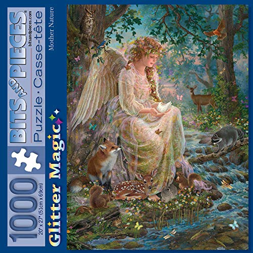 Bits and Pieces - 1000 Piece Glitter Jigsaw Puzzle for Adults - Mother Nature - 1000 pc Forest Fantasy Jigsaw by Artist Liz Goodrick-Dillon Bits and Pieces - 1000 Piece Glitter Jigsaw Puzzle for Adults - Mother Nature - 1000 pc Forest Fantasy Jigsaw by Artist Liz Goodrick-Dillon von Bits and Pieces