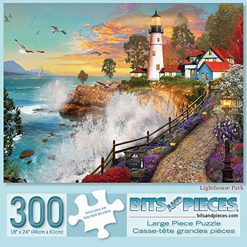 Bits and Pieces - 300-teiliges Puzzle für Erwachsene 45,7 x 61 cm - Lighthouse Park - 300-teiliges Puzzle vom Künstler David Maclean von Bits and Pieces