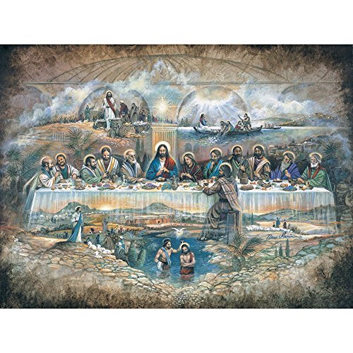 Bits and Pieces 500 Stück Puzzle für Erwachsene Last Supper 500 Pc Religiösen Jigsaw by Artist Ruane Manning von Bits and Pieces