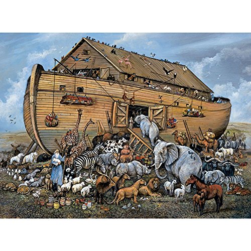 Bits and Pieces 500 Stück Puzzle für Erwachsene Noahs Arche 500 Pc Boat and Animals Jigsaw von Künstler Ruane Manning von Bits and Pieces
