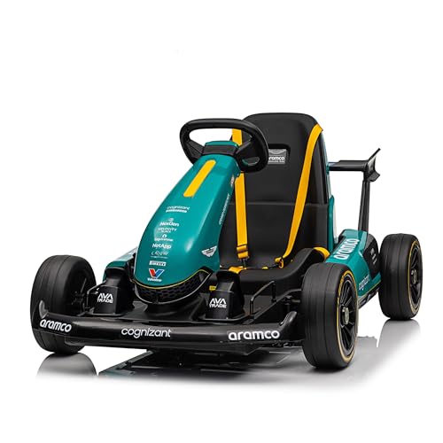 Bizak Aston Martin Kart F1, Elektroauto für Kinder, 12 V, offizielles Fernando Alonso, offizielles Formel 1-Lizenzprodukt, Spielzeug für Kinder ab 6 Jahren (64431912) von Bizak