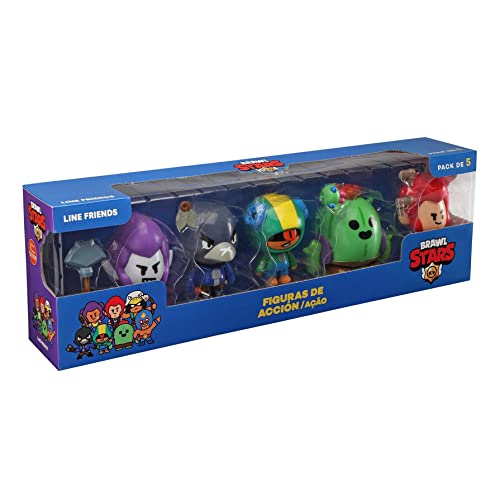 Bizak Brawl Stars 64116031 Action-Figuren, 5er-Pack in Box, Figuren, Multiplayer, beweglich, 11 cm von Bizak