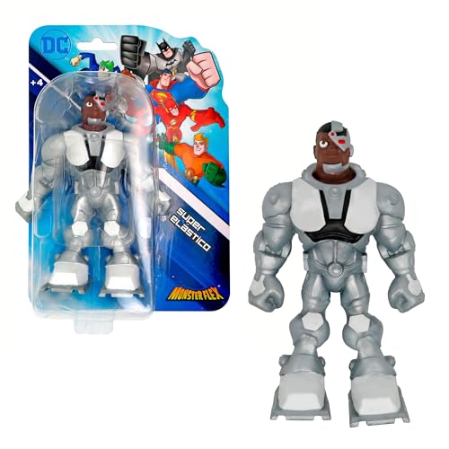 Bizak DC Monsterflex Cyborg Figur, Super Dehnbar und elastisch, 25 cm, 8 zum Sammeln, für Erwachsene Fans Sammler und Kinder ab 4 Jahren (64392023-16) von Bizak