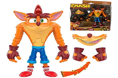 Bizak Gelenkfigur Crash Bandicoot, Höhe 15 cm, mit austauschbaren Händen und Mündern (63242152) von Bizak