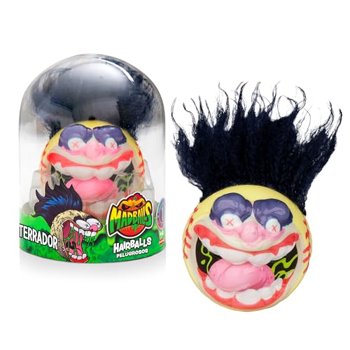 Bizak Haarige Madballs, Monsterbälle mit Haar und Squishme-Textur, gruseliger Schrei, 6 Sammeldesigns, ab 4 Jahren (64432950-5) von Bizak