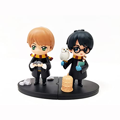 Bizak Harry Potter Figuren, 8 cm, Ron und Harry, Sammleredition, große Detailgenauigkeit, 13 Sammelfiguren, empfohlen ab 3 Jahren (64115016) von Bizak