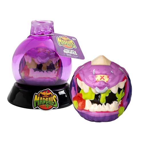 Bizak Madballs Zaubertrank, Monsterbälle mit gruseligem Design, springen bis zu 3 m, violetter Ball, 6 Kreaturen zum Sammeln, ab 4 Jahren (64433056-5) von Bizak