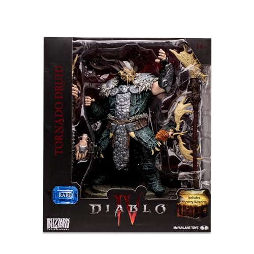 Bizak McFarlane Diablo IV Collection, Rare Druida-Skulptur, 15 cm, Videospielfigur mit Zubehör und Einer geheimen Spielzeugwaffe, für Sammler-Fans, ab 14 Jahren, (64386738) von McFarlane