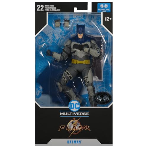 Bizak McFarlane DC Multiverse Batman-Figur, 18 cm, The Flash Movie Platin-Edition, Blau und Grau, Chase, (64387292) von Bizak