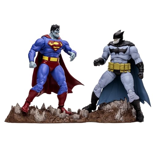 McFarlane DC Multiverse Sammler, Bizarro & Batza, 18 cm große bewegliche Figur, Bühnenbasis, Zubehör und Sammelkarten, +12 Jahre, Bizak (64385693) von McFarlane