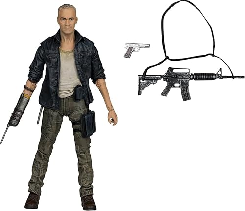 Bizak McFarlane The Walking Dead Bewegliche Figur Merle Dixon, 12 cm, 20 Gelenkpunkte für Posen, mit Zubehör und Lesezeichen, für Sammler und Fans (64384343) von Bizak