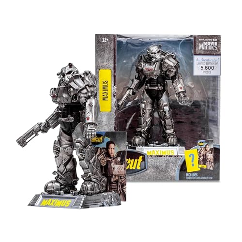 Bizak Mcfarlane Fallout Skulptur Maximus, Videospiel, Dekofigur, 15 cm, mit Zubehör und Einer geheimen Spielzeugwaffe, für Fans Sammler, 14 Jahre, (64384047) von Bizak