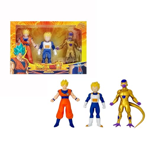 Bizak Monster Flex Dragon Ball-Figuren, Set 2, super ausziehbar und elastisch, 12 zum Sammeln, für Erwachsene Fans und Kinder ab 4 Jahren (64390231-2) von Bizak