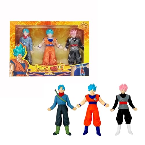 Bizak Monster Flex Dragon Ball-Figuren, Set 4, super ausziehbar und elastisch, 12 zum Sammeln, für Erwachsene Fans und Kinder ab 4 Jahren (64390231-4) von Bizak