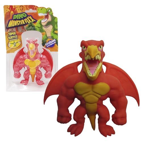 Bizak Monsterflex 64390007-13 Dinosaurier-Modelle, Pteragon, super ausziehbar und elastisch, 25 cm, 14 zum Sammeln, für Erwachsene Fans und Kinder ab 4 Jahren von Bizak