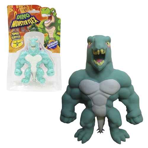 Bizak Monsterflex 64390007-5 Dinosaurier-Modelle, Stegosaur, super ausziehbar und elastisch, 25 cm, 14 zum Sammeln, für Erwachsene Fans und Kinder ab 4 Jahren von Bizak