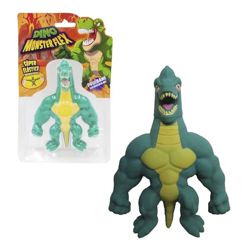 Bizak Monsterflex 64390007-9 Dinosaurier-Modelle, Brontorex, super ausziehbar und elastisch, 25 cm, 14 zum Sammeln, für Erwachsene Fans und Kinder ab 4 Jahren von Bizak