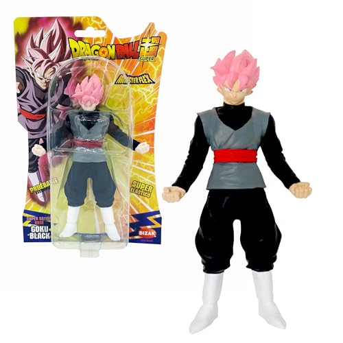 Bizak Monsterflex 64390230 Dragon Ball Goku Black Figur, Super Stretch 25 cm, 12 zum Sammeln, für Erwachsene Sammler Fans und Kinder ab 4 Jahren von Bizak