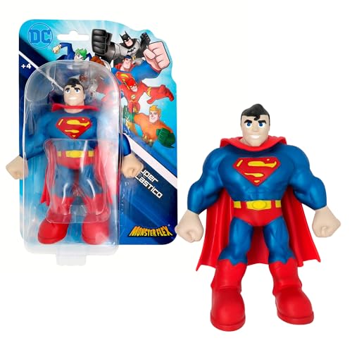 Bizak Monsterflex DC Superman Figur, super ausziehbar und elastisch, 25 cm, 8 zum Sammeln, für Erwachsene Fans Sammler und Kinder ab 4 Jahren (64392023) von Bizak