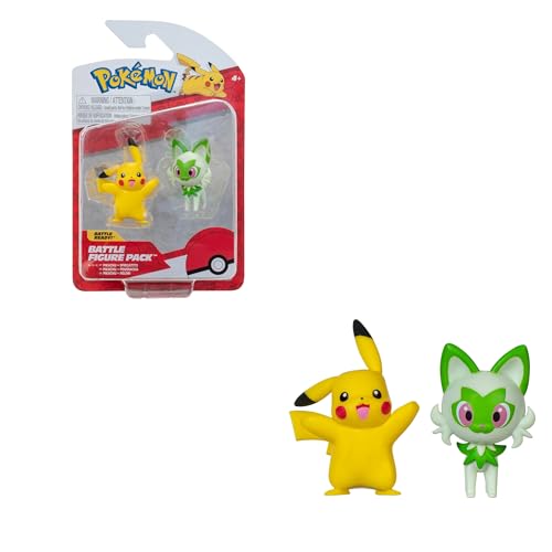 Bizak Pokemon 63223355 Doppelpack IX, inkl. 2 Figuren mit großem Detailniveau und Pikachu von Bizak