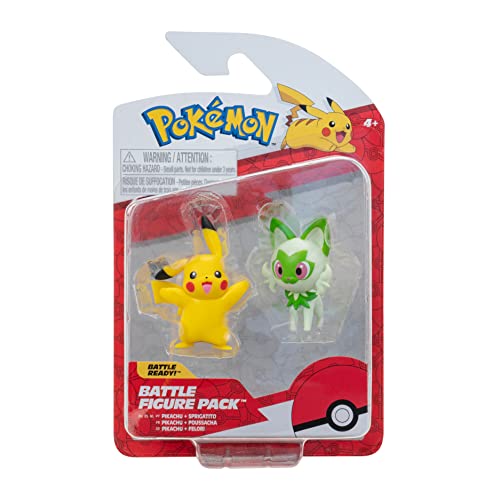 Bizak Pokemon 63223355 Doppelpack IX, inkl. 2 Figuren mit großem Detailniveau und Pikachu von Bizak