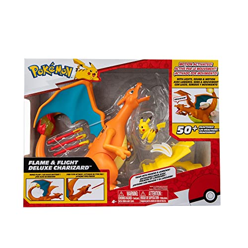 Bizak Pokemon Deluxe Charizard Vs Pikachu, Set mit mehr als 30 einzigartigen Lichter, Geräusche und Bewegungsreaktionen in Ihrer Flugform (63223731) von Bizak