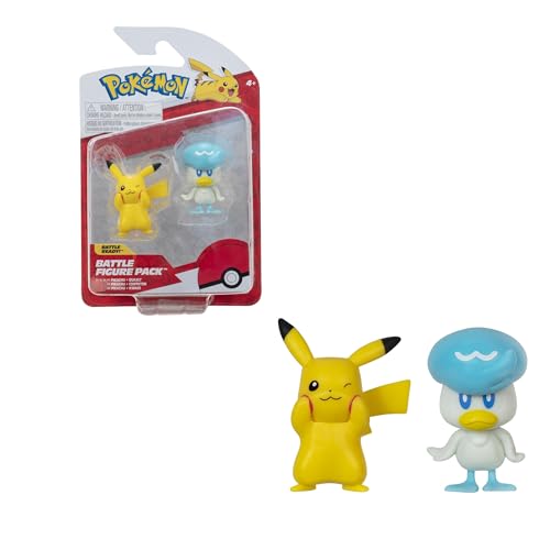 Bizak Pokemon Doppelpack IX, enthält 2 Figuren mit großem Quaxley und Pikachu (63223355) von Bizak