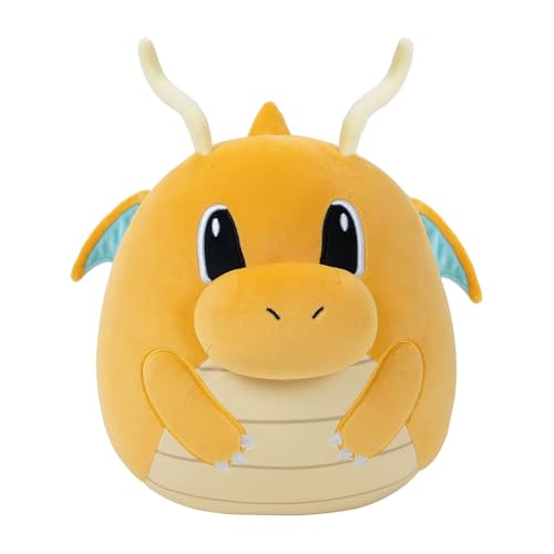 Bizak Pokémon Squishmallow Plüschfigur Dragonite 25 cm, offiziell lizenzierte Serie, weiche Kissen, Kinder und Erwachsene Fans jeden Alters (63220056) von Bizak