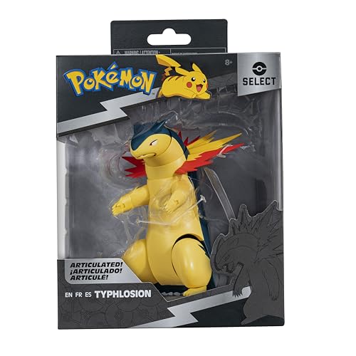 Bizak Pokemon Figur Thyphlosion, Super Gelenk, 15 cm, offizielles Produkt, für Sammler Fans der Anime-Serie und für Kinder ab 8 Jahren, (63222747) von Bizak