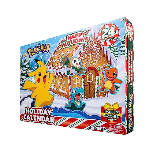 Bizak Pokemon Multi-Kalender 16 Figuren 5 cm + 8 Zubehör (63223066) von Bizak