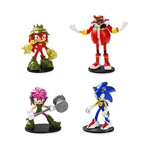 Bizak Sonic Prime Gelenkfigur Pack 4 Figuren 7,5 cm hoch Sortiment 2 (64116040-2) von Bizak