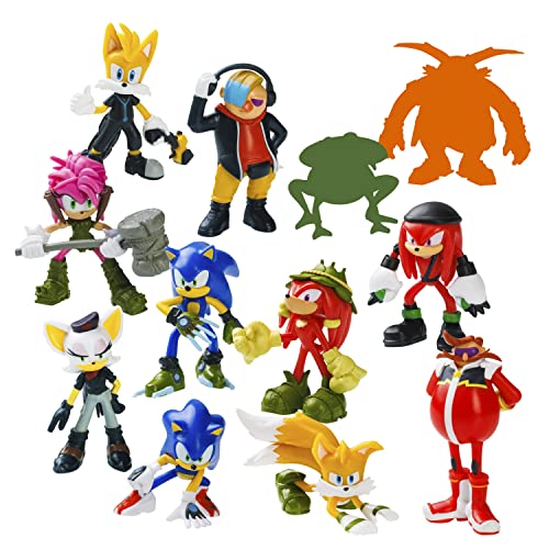 Bizak Sonic Prime 12 Figuren 6,5 cm hoch in Deluxe-Box inkl. 2 Exklusive Überraschungsfiguren Sortiment 1 (64112008-1) von Bizak