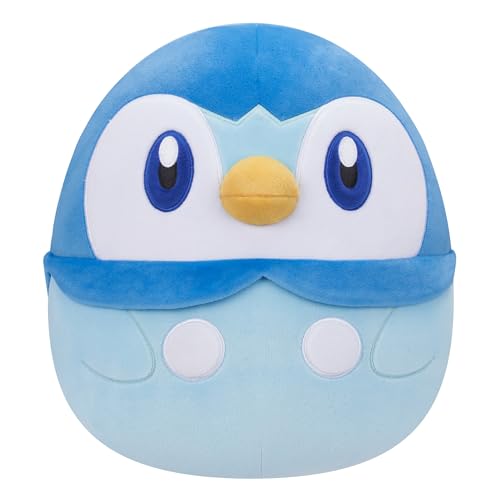 Bizak Squishmallow Piplup, 35 cm, offizielles Pokemon-weiches Plüschkissen (63220041) von Bizak