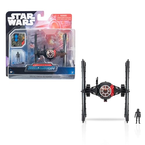 Bizak Star Wars Galaxy Squadron Special Forces Tie Fighter, Fahrzeug im Maßstab von 12 cm mit 2 Figuren, offizielles Lizenzprodukt, für Sammler der Saga Fans (62610150) von Bizak