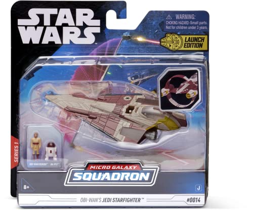 Bizak Star Wars Micro Galaxy Squadron, Delta 78 Jedi Starfighter, inklusive 2 Figuren (62610014) von Bizak