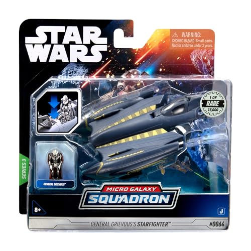 Bizak Star Wars Micro Galaxy Squadron General Grievous Starfighter – Limitierte Auflage auf globaler Ebene 12 cm mit Figur (62610042) von Bizak