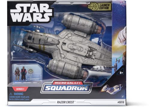 Bizak Star Wars Micro Galaxy Squadron, Deluxe Razor Crest, inkl. 3 Figuren (62610021) von Bizak