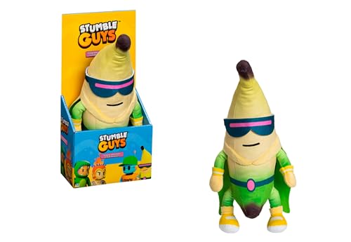 Bizak Stumble Guys 64117206 Super-Banananen-Plüschtier, 30 cm, weiches und kuscheliges Spielzeug, Geschenk für Kinder oder Erwachsene jeden Alters von Bizak